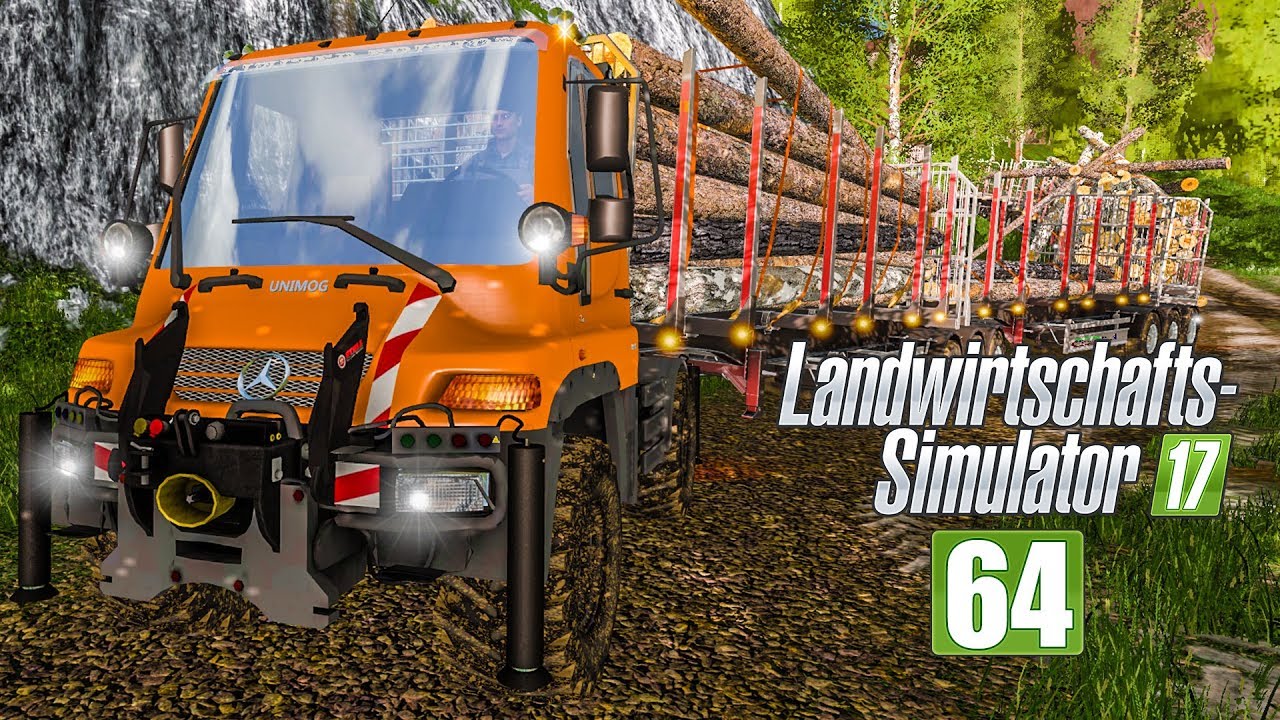 LS17 Forst #64 - Mit 9 Holztrailern durch den Wald! I LANDWIRTSCHAFTS-SIMULATOR 17 FORST-Projekt