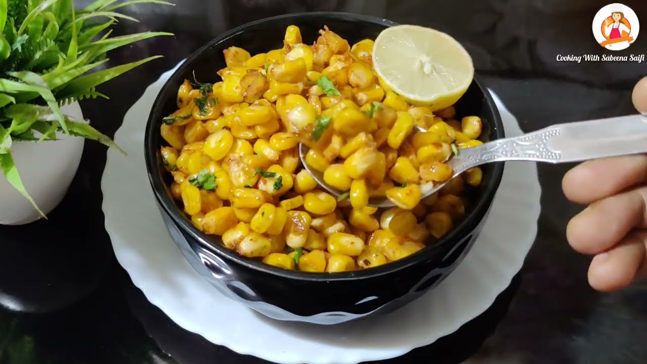 Sweet corn 🌽 chaat recipe | easy and tasty  #corn chaat