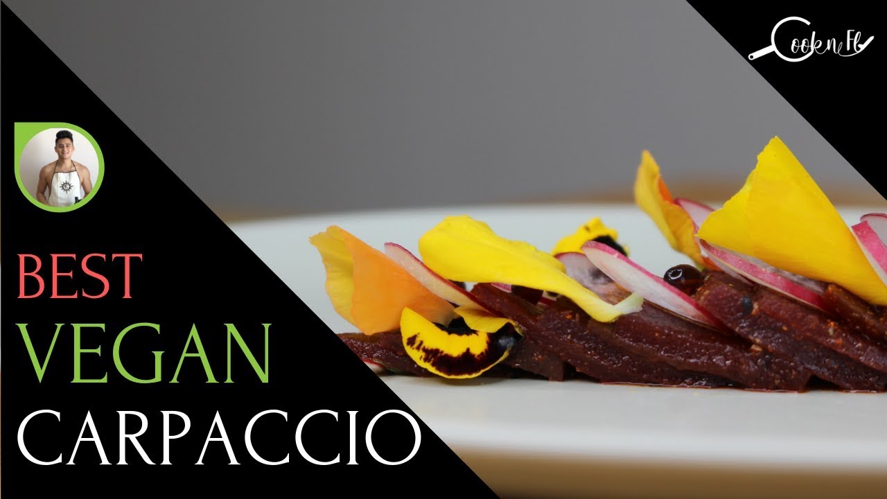 VEGAN BEETROOT CARPACCIO 2019 | VEGAN CARPACCIO RECIPE | PLANT BASED CARPACCIO RECIPE | by Cook&Fly