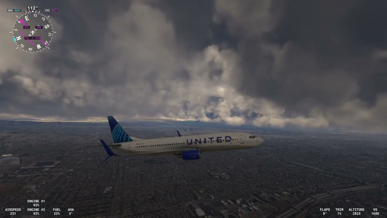 ロサンジェルス国際空港Runway07Rテイクオフ