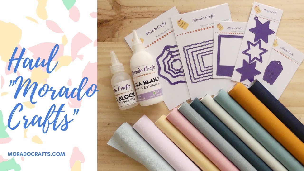 HAUL TELAS DE ENCUADERNAR  TROQUELES -  MORADO CRAFTS
