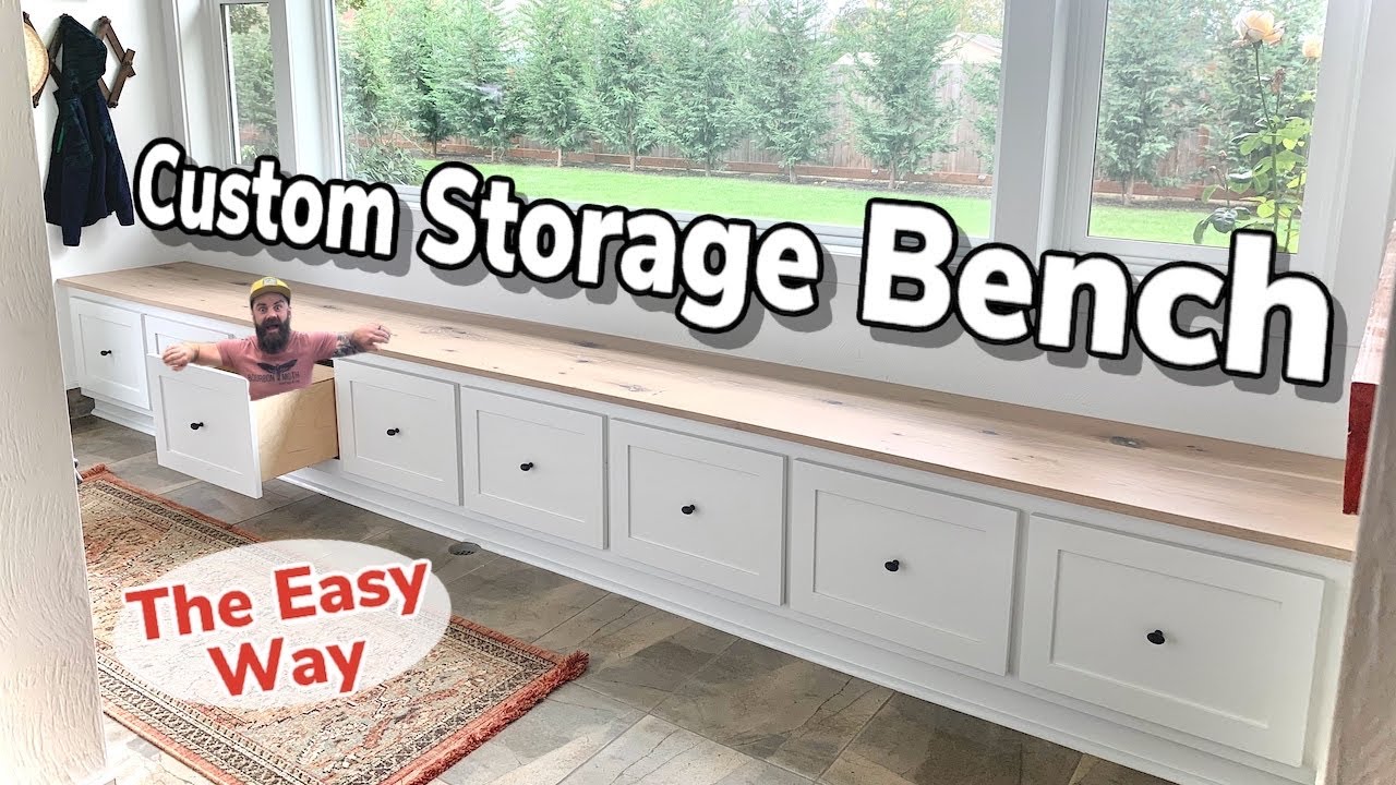 Shoe Storage Bench // Built In Bench