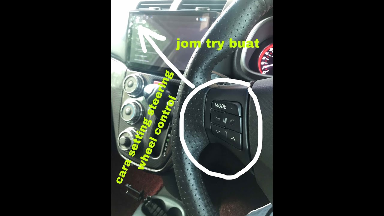 cara setting steering wheel control // android car player