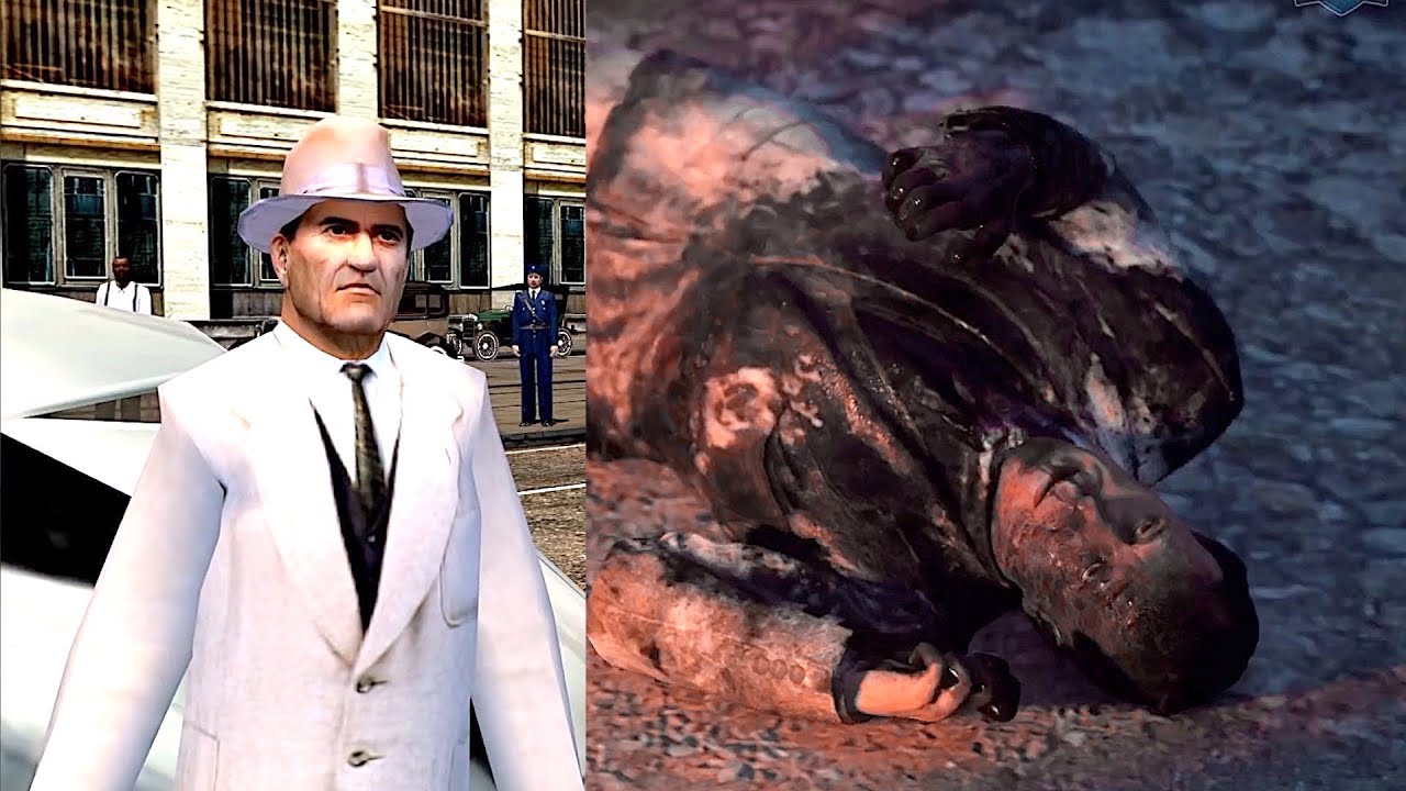 Изменения в сцене смерти Дона Морелло в Mafia 1 против Mafia Definative Edition