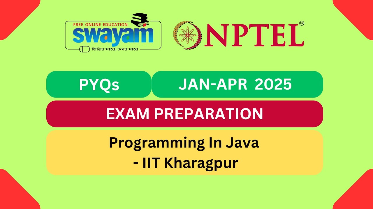 Programming In Java PYQs Part 4 | Previous Year Questions | #nptel #nptel2025 #myswayam
