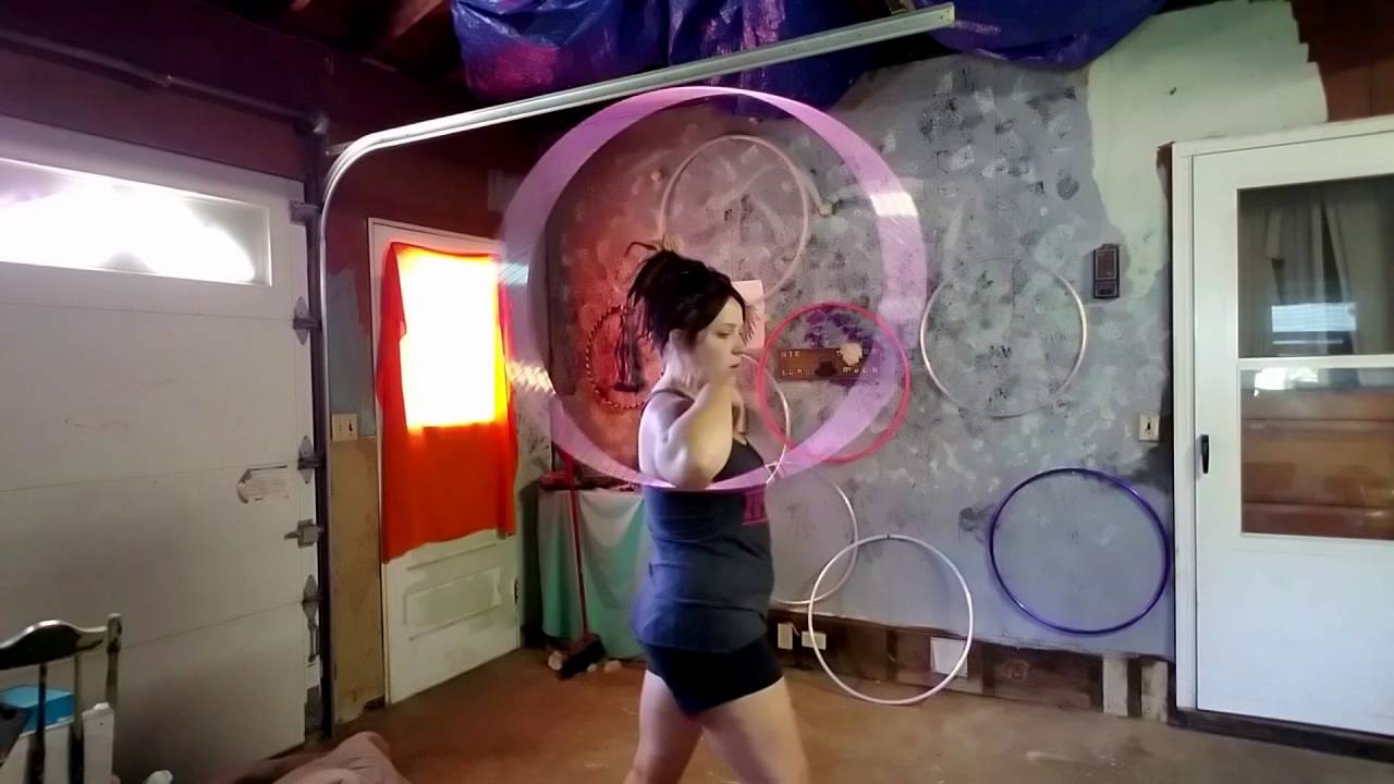 Hula Hoop Tutorial- Toss, Vertical Outer Shoulder Break, Chest Roll. BTB Elbow Duck-in