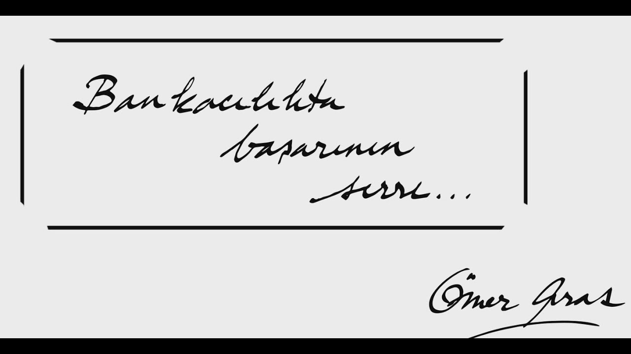 Kadınlar Günü | Bankacılıkta Başarının Sırrı - Ömer Aras