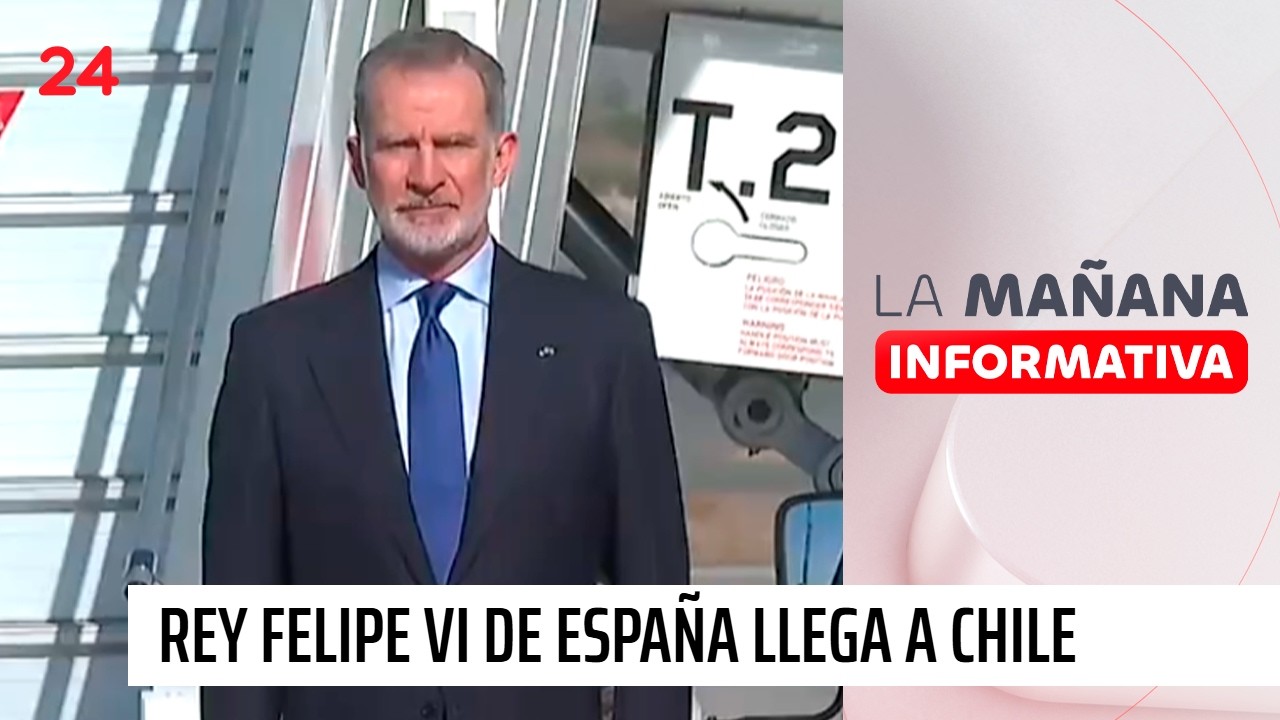 Rey Felipe VI de España llega a Chile para el cambio de mando presidencial | 24 Horas