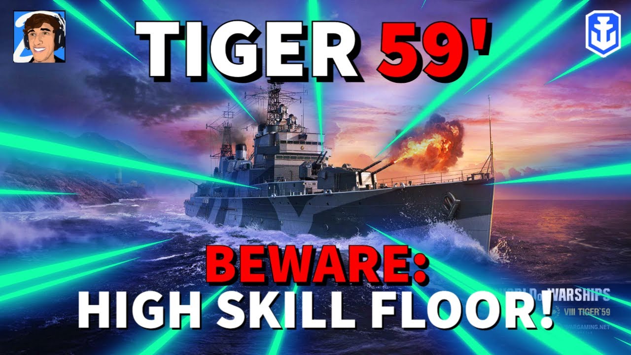 Tiger 59' is OOF in World of Warships Legends 4K