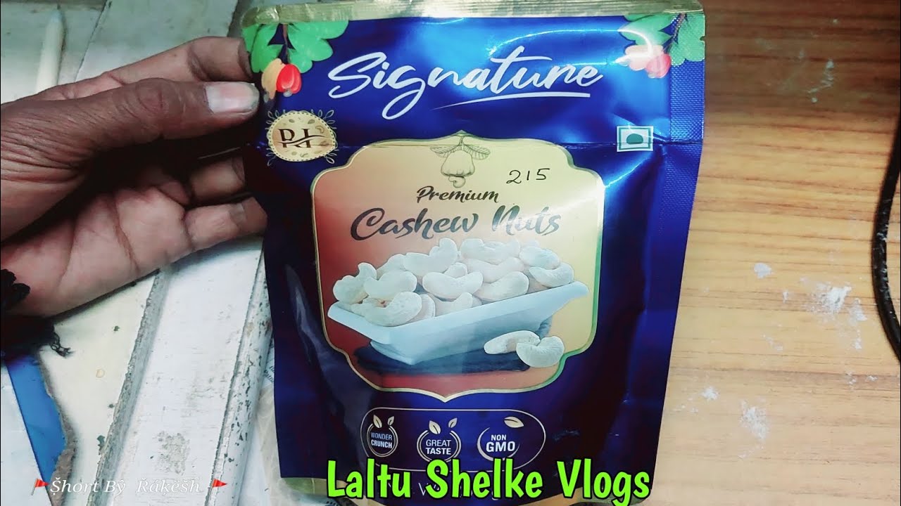 Signature premium cashew nuts sweet taste great taste non gmo pure white casew #minivlog #viralvideo