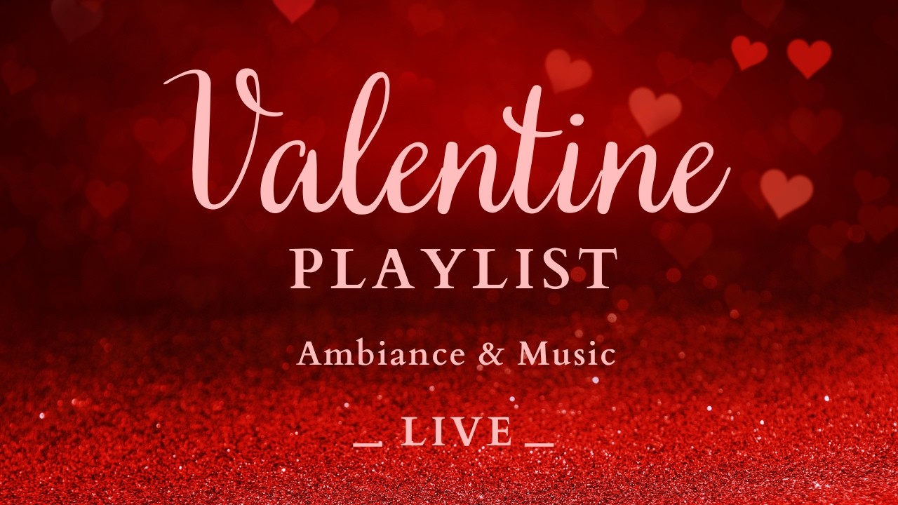 Romantic Valentine’s Night Ambience ❤️ Soft Instrumental Music & Candlelight