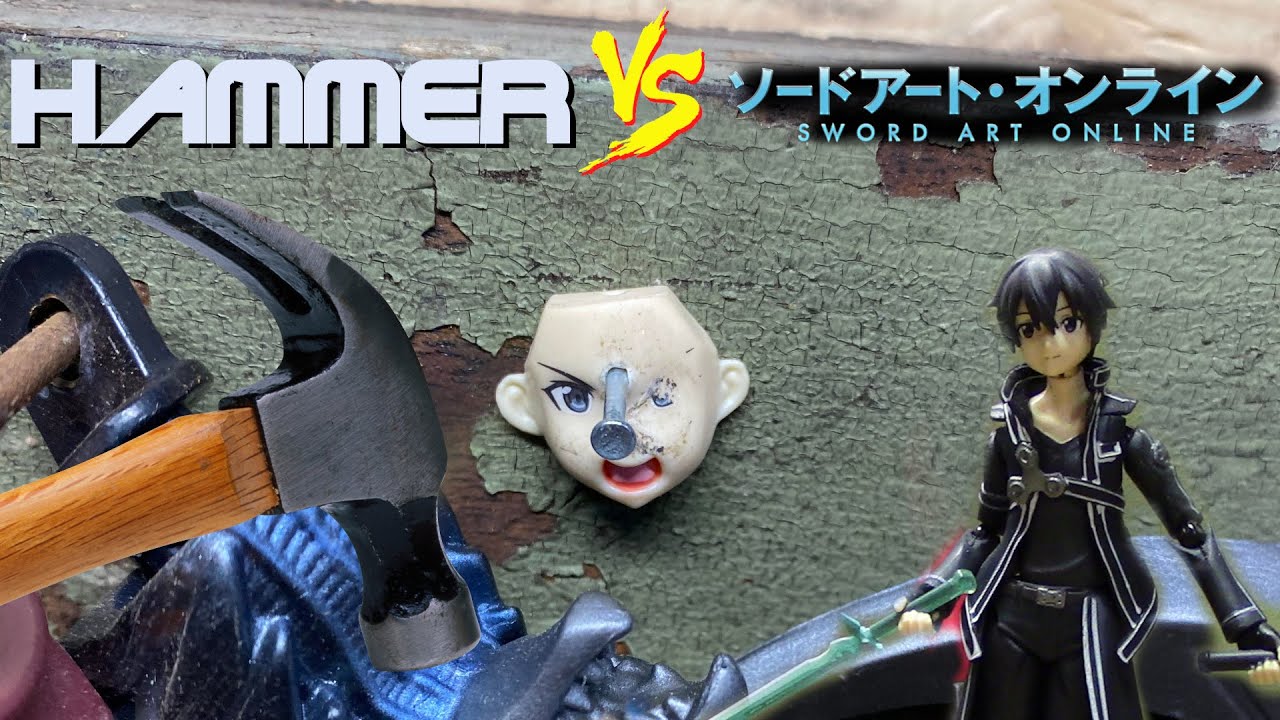 Hammer VS Figma Bootleg Kirito Sword Art Online SOA - Let See Plot Armor Save Him Now!!!
