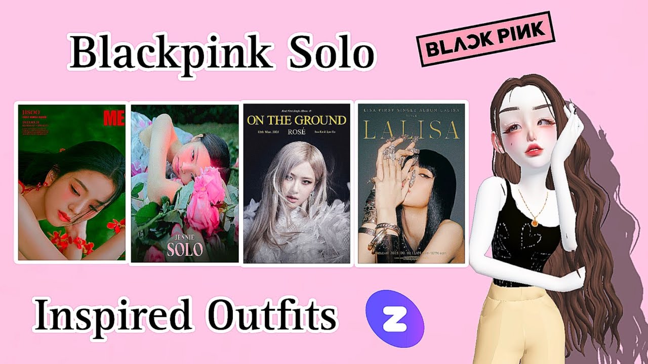 Blackpink Solo's Inspired Outfits In Zepeto #blackpink #jennie #rosè #lisa #jisoo