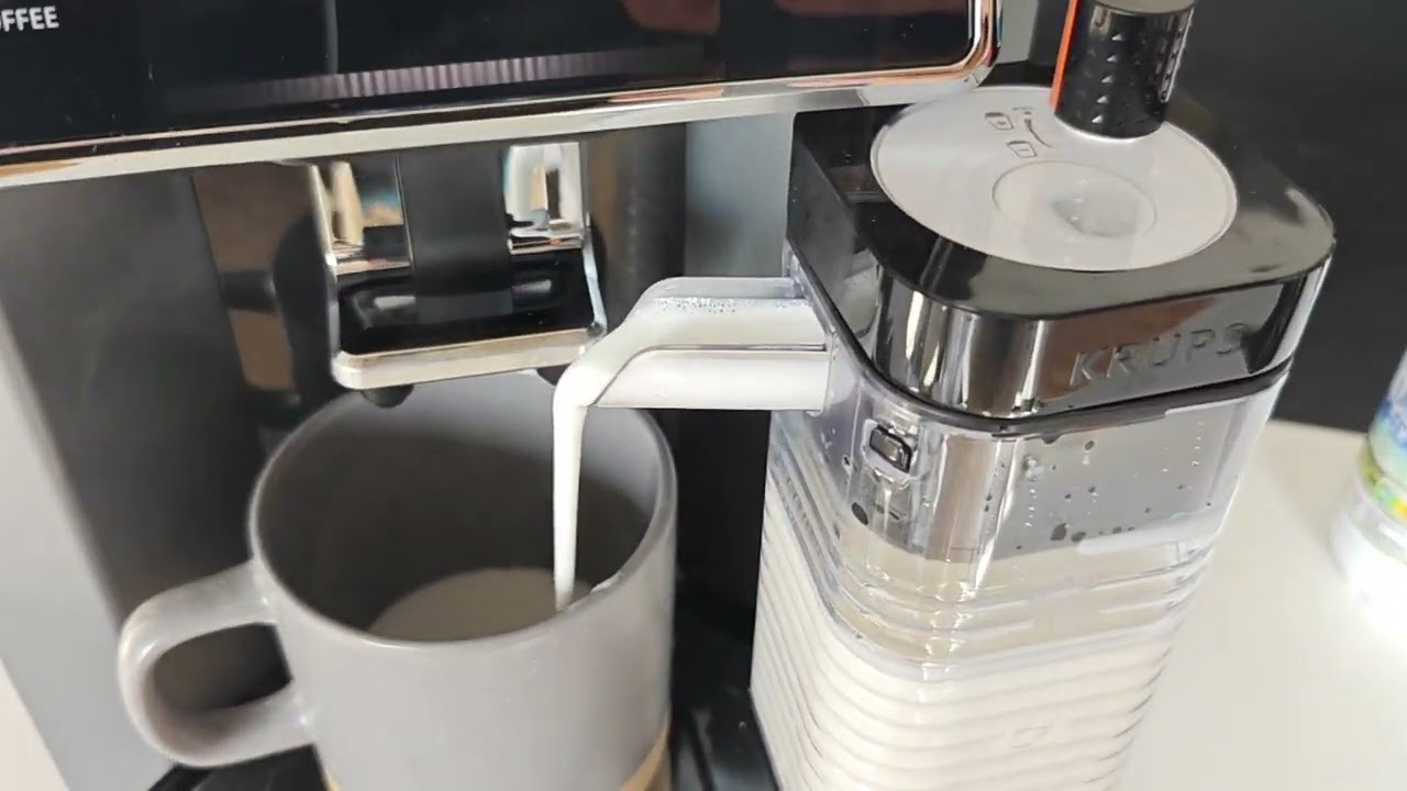 Je teste la machine à café avec broyeur à grain KRUPS Sensation Lait