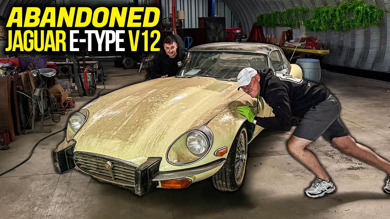 Заброшенный суперкар: Jaguar E-Type V12 | Первая мойка за 15 лет! | Детейлинг и реставрация автом...