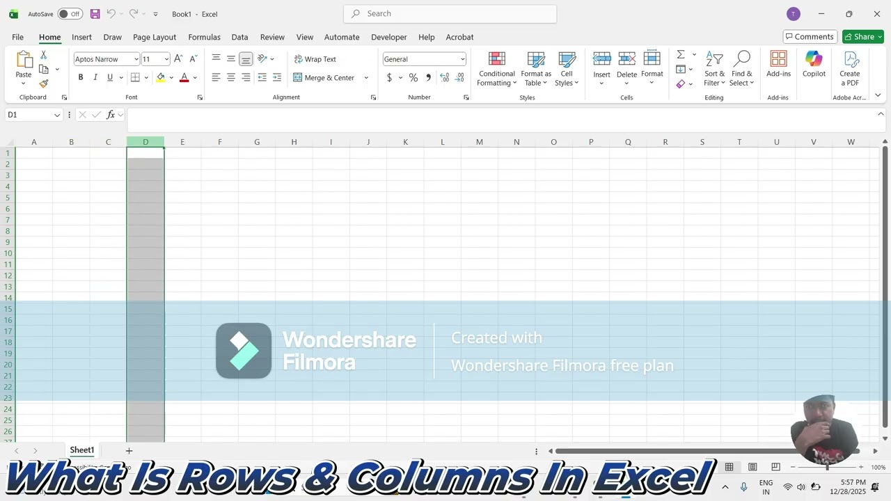 What is Row & Column in Excel