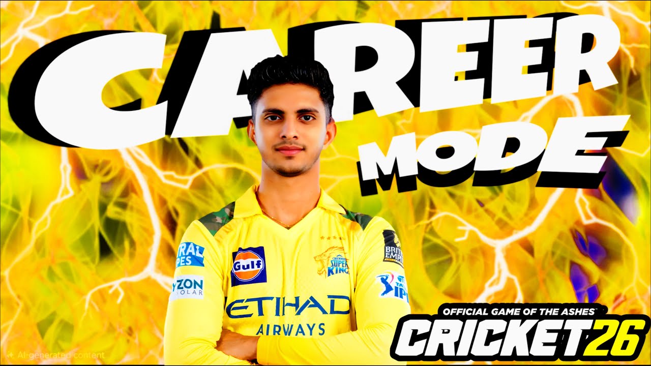 CAREER MODE IN CRICKET 26 | TAMIL | PART - 1 | LIVE | CRICKET 26 #cricket26 #careermode #csk #msd