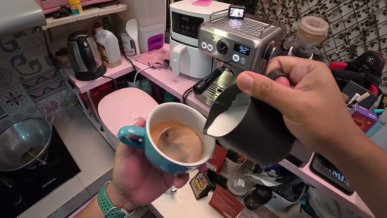 DJI OSMO Nano: A Homemade Latte Art (ASMR) Session #dji #osmonano #djiosmonano