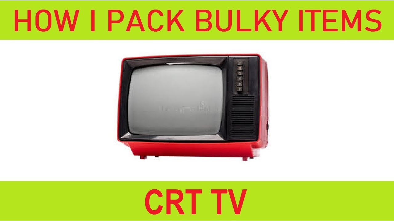 CRT TV - How I pack bulky items #3