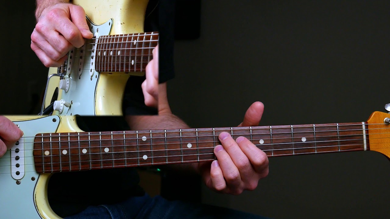 SRV Rhythmic Style Blues Solo in E