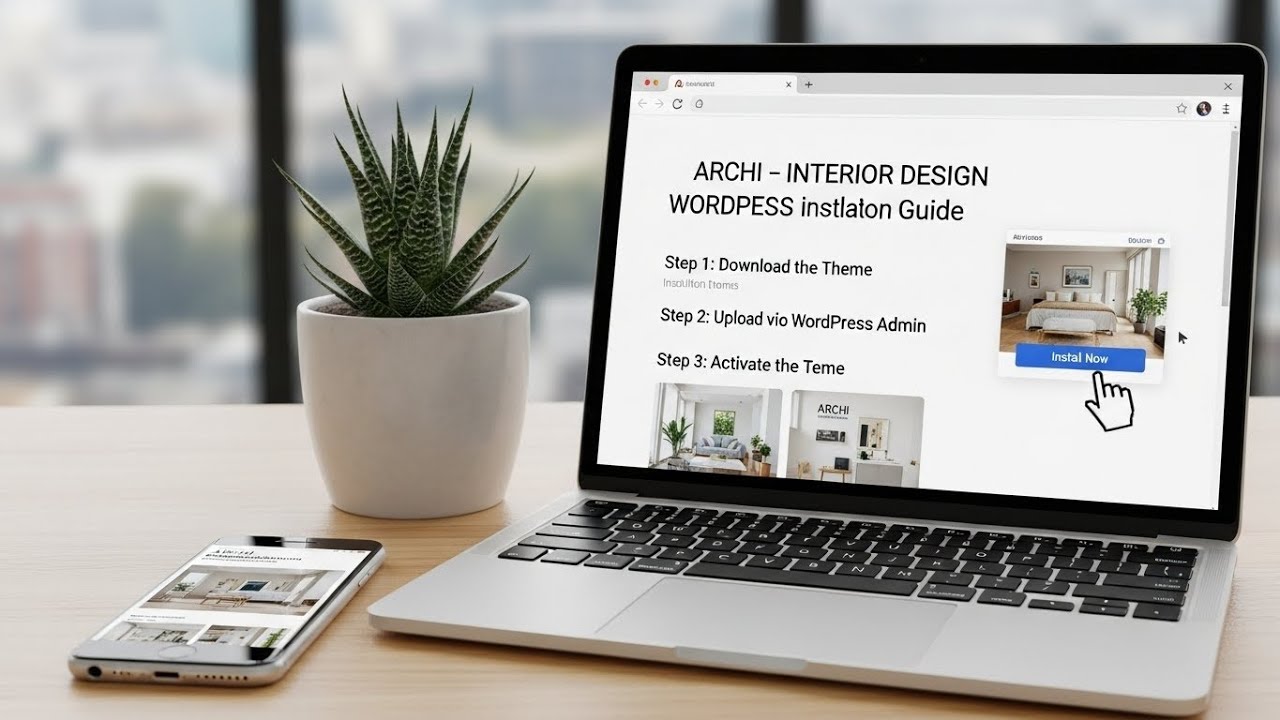 Как установить тему WordPress для дизайна интерьеров Archi