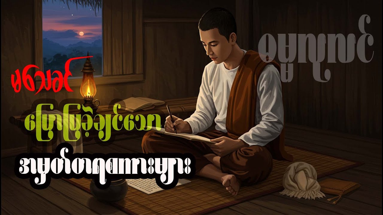 သေပျော်နေပျော်ပြီဖြစ်သော ဓမ္မလုလင်၏ မသေခင်မှာ ပြောပြခဲ့ချင်သော အမှတ်တရစကားများ