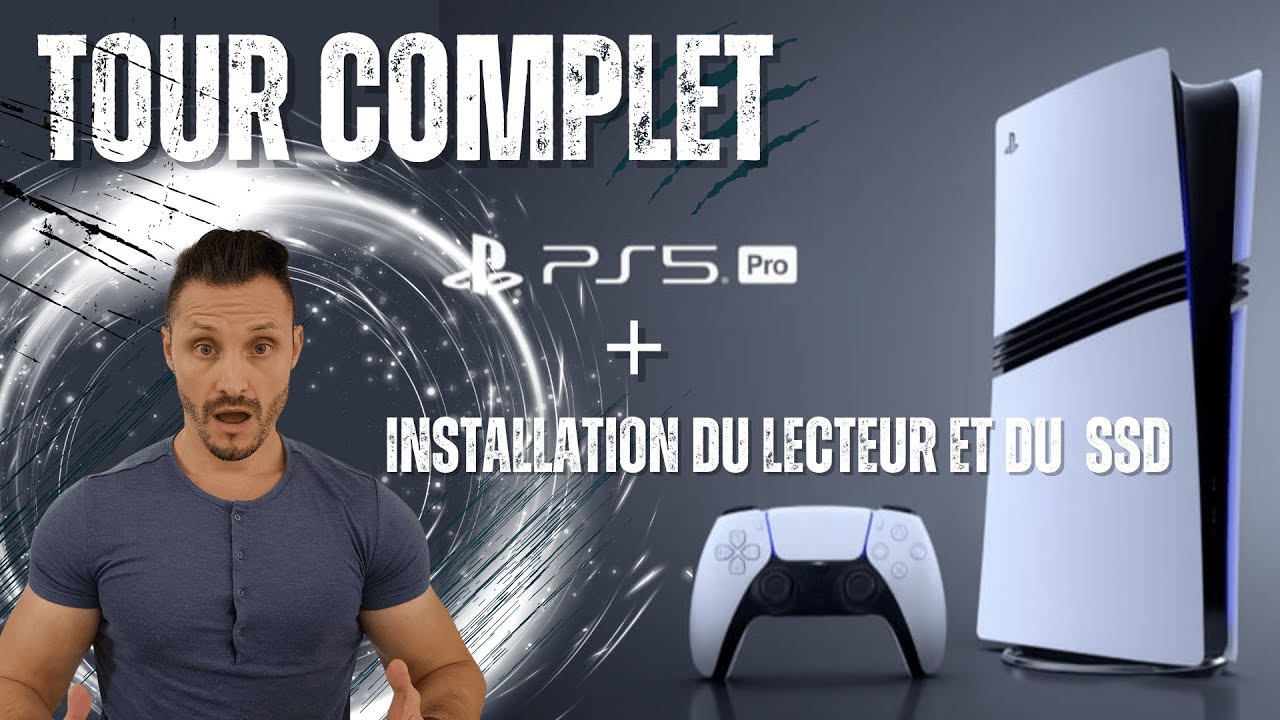Tour complet de la PS5 Pro ! (unboxing, installation du lecteur disque et SSD)