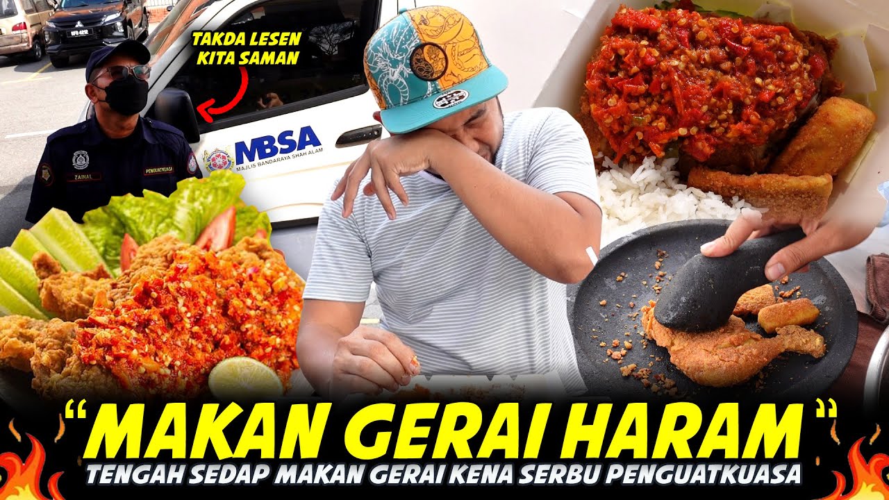 TAKDA LESEN KITA SAMAN !!! Tengah Sedap Review Gerai KENA SERBU PENGUATKUASA PULA.. Warung Geprek