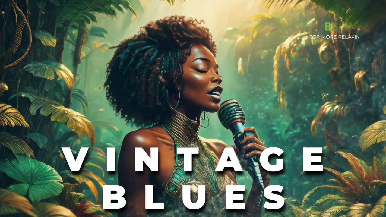 #208 Vintage Blues Music [🎙Raw Soulful Vocals ] Relaxing Night Escape l Retro Classics Style
