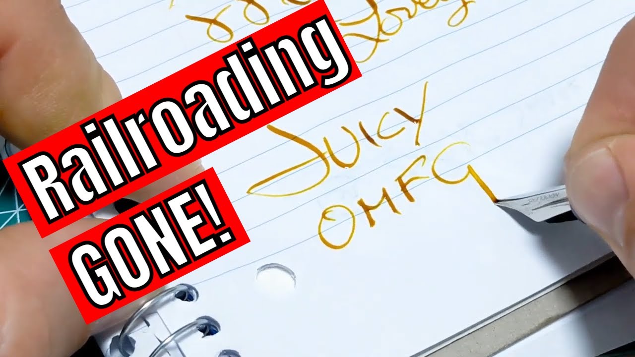 Noodlers Ahab Nib Adjustment - Railroading Fix