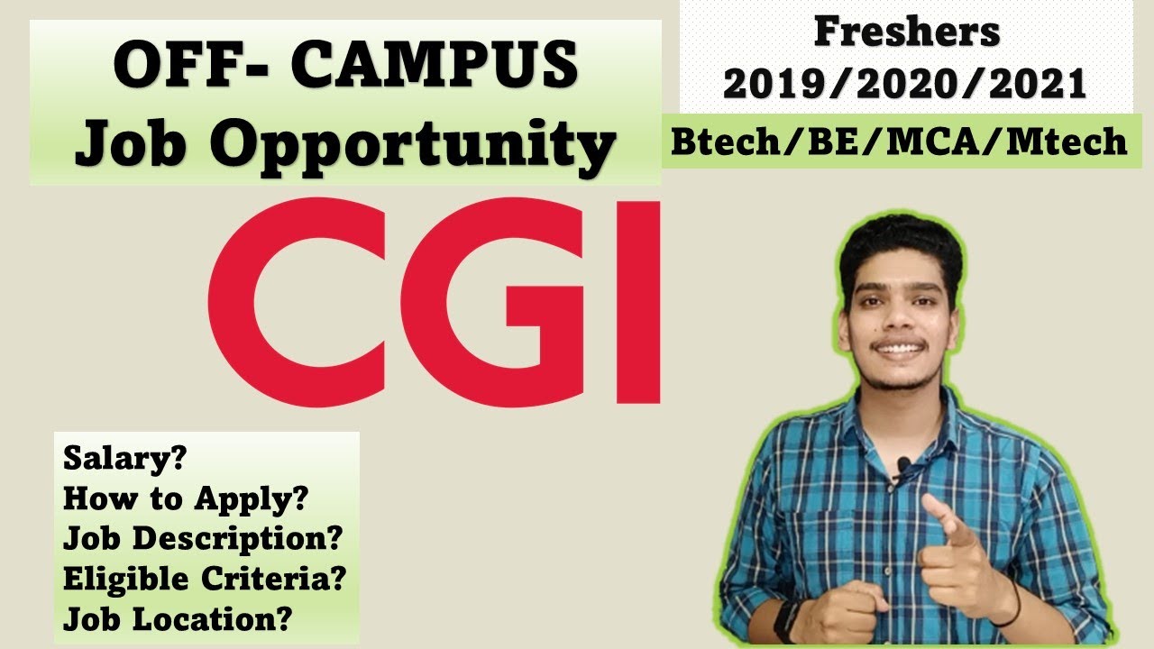 CGI Recruitment | Developer Junior | Off Campus IT Jobs Hiring | Software  Engineering Jobs