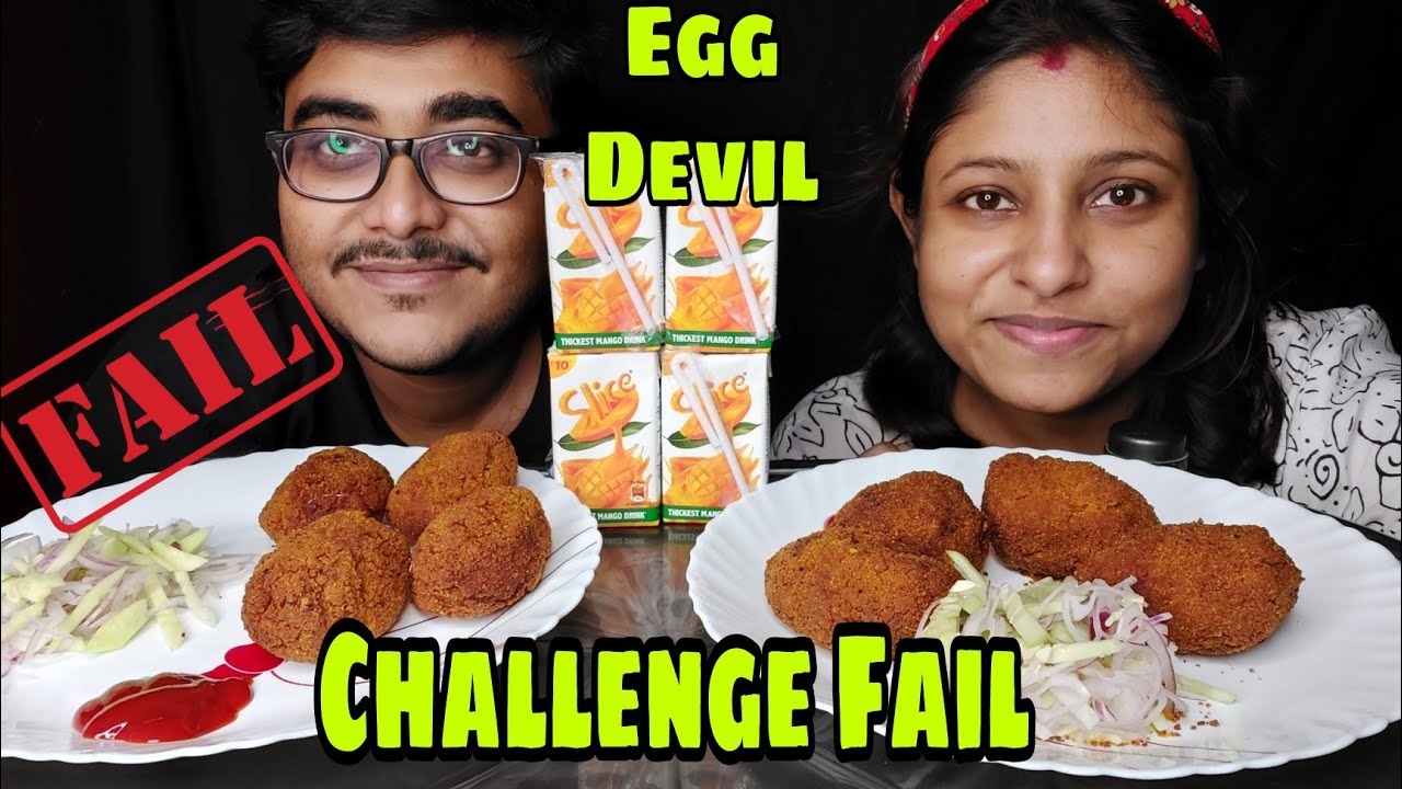 Eating Challenge - Egg Devil & Maaza Eating Challenge |  Food Challenge | Poulami Vlog Extra
