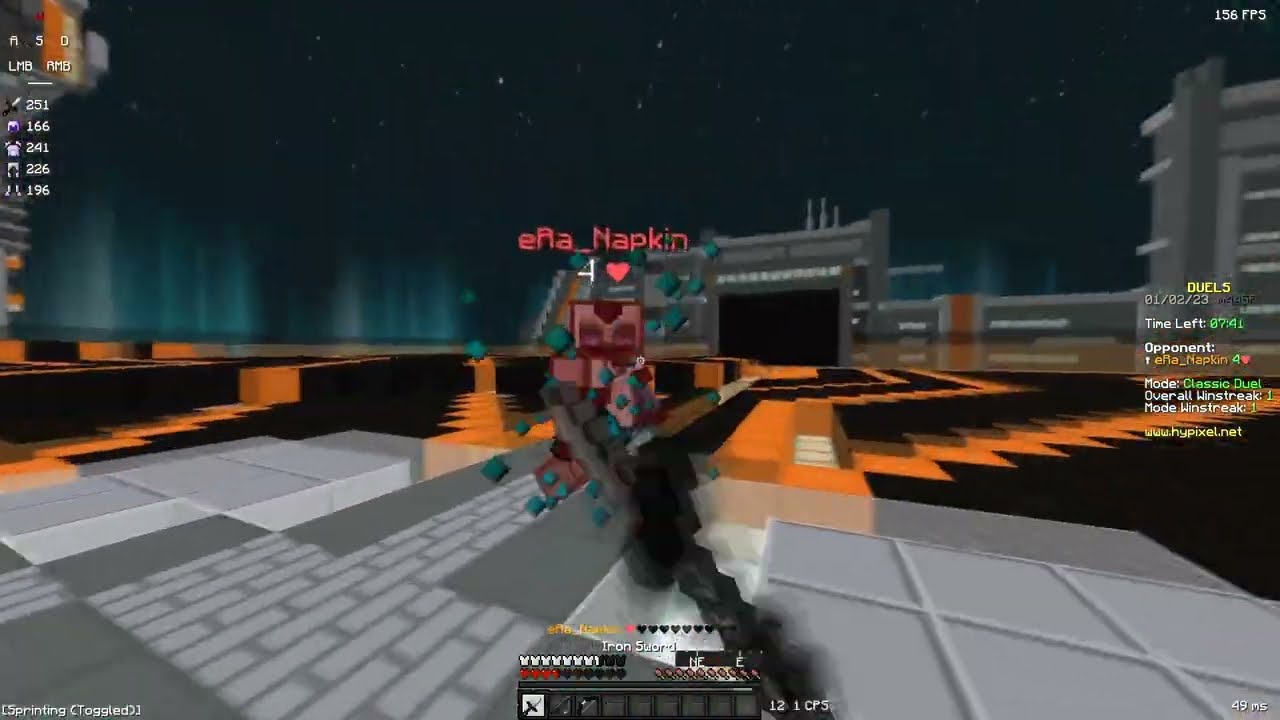 I hit Gold in Hypixel Classic Duels...