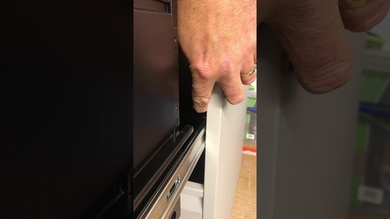 How to install drawers into a Bisley Foolscap 2 Drawer Filing Cabinet