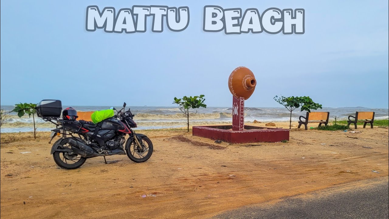 Scenic Bike Ride to Mattu Beach Udupi | Monsoon Ride | Unexplored Places | Apache RTR 200 | GoPro