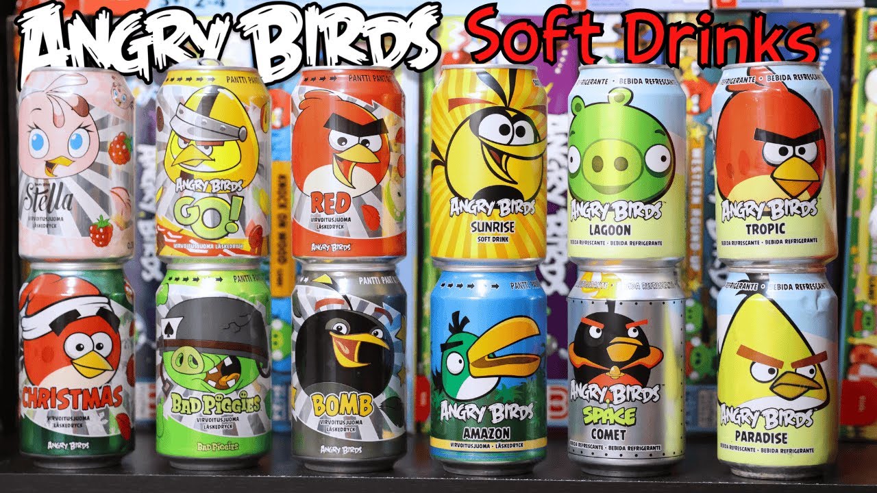 Angry Birds Olvi Soft Drink Cans - My Collection & Retrospective