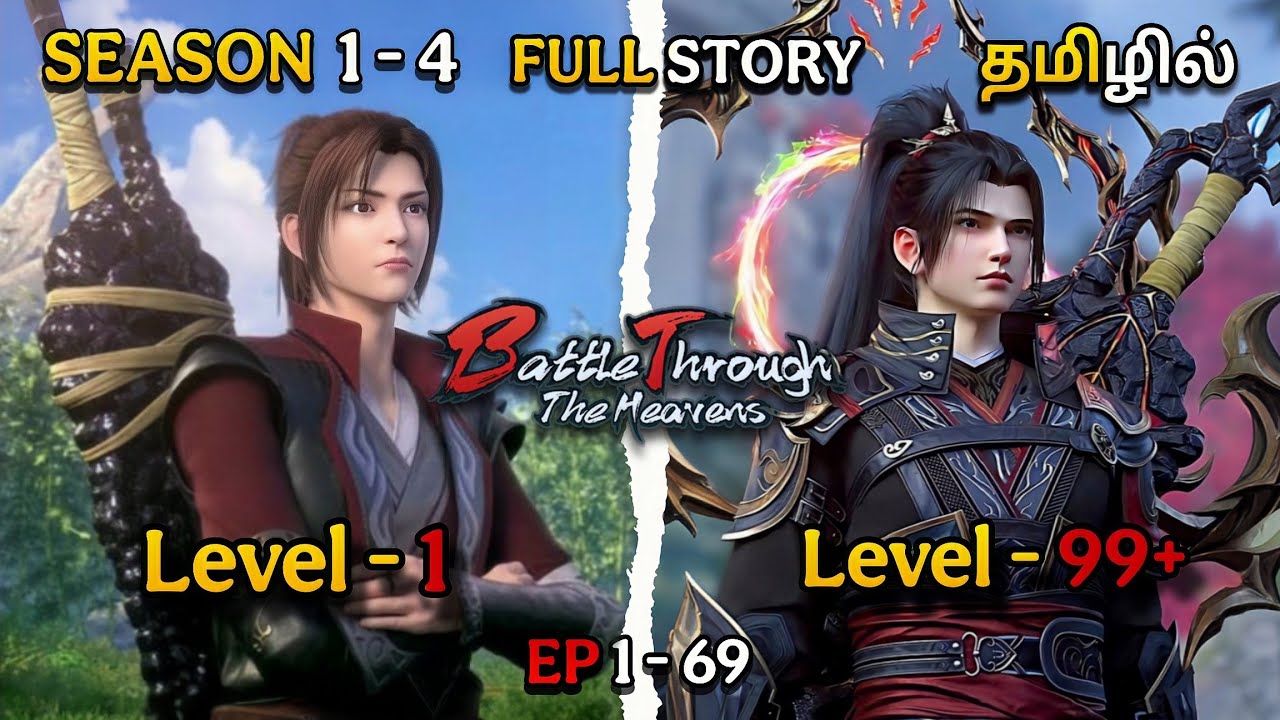 BTTH Tamil |  Battle Through the Heavens Season 1 to 4 Full Story Explained | Ep 1-69 | #btth#anime