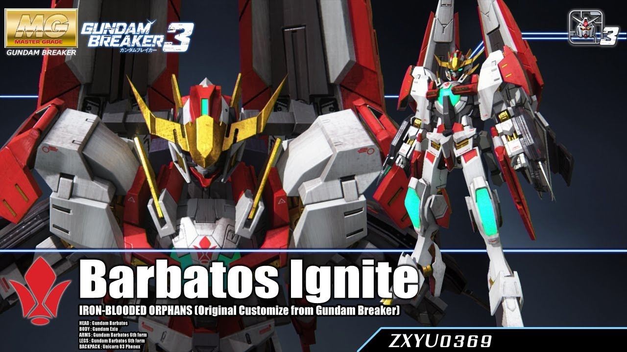 [PS4] Gundam Breaker 3 : Barbatos Ignite [Customized Build]