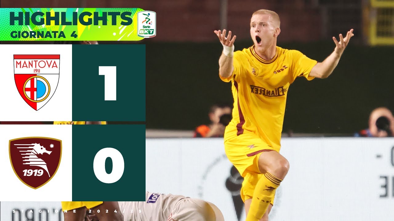 Mantova-Salernitana 1-0 | HIGHLIGHTS Serie BKT | Altra grande vittoria del 