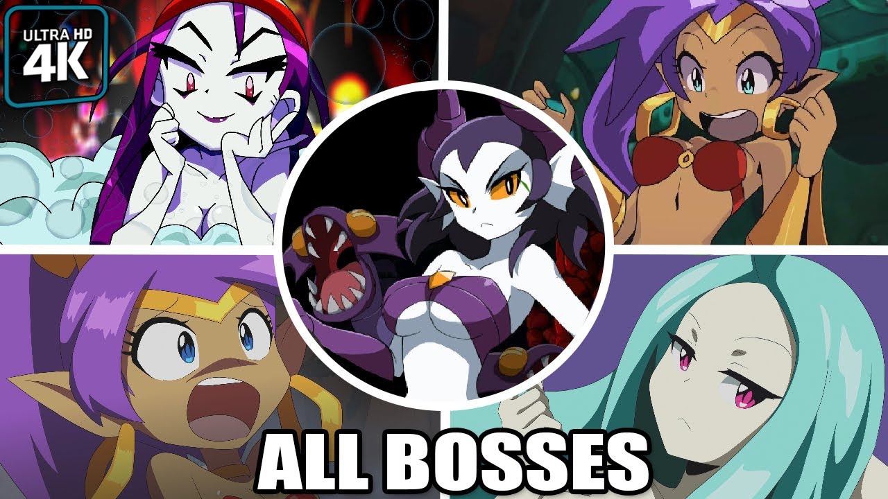 Shantae and the Seven Sirens - All Bosses (With Cutscenes) 4K 60FPS UHD PC