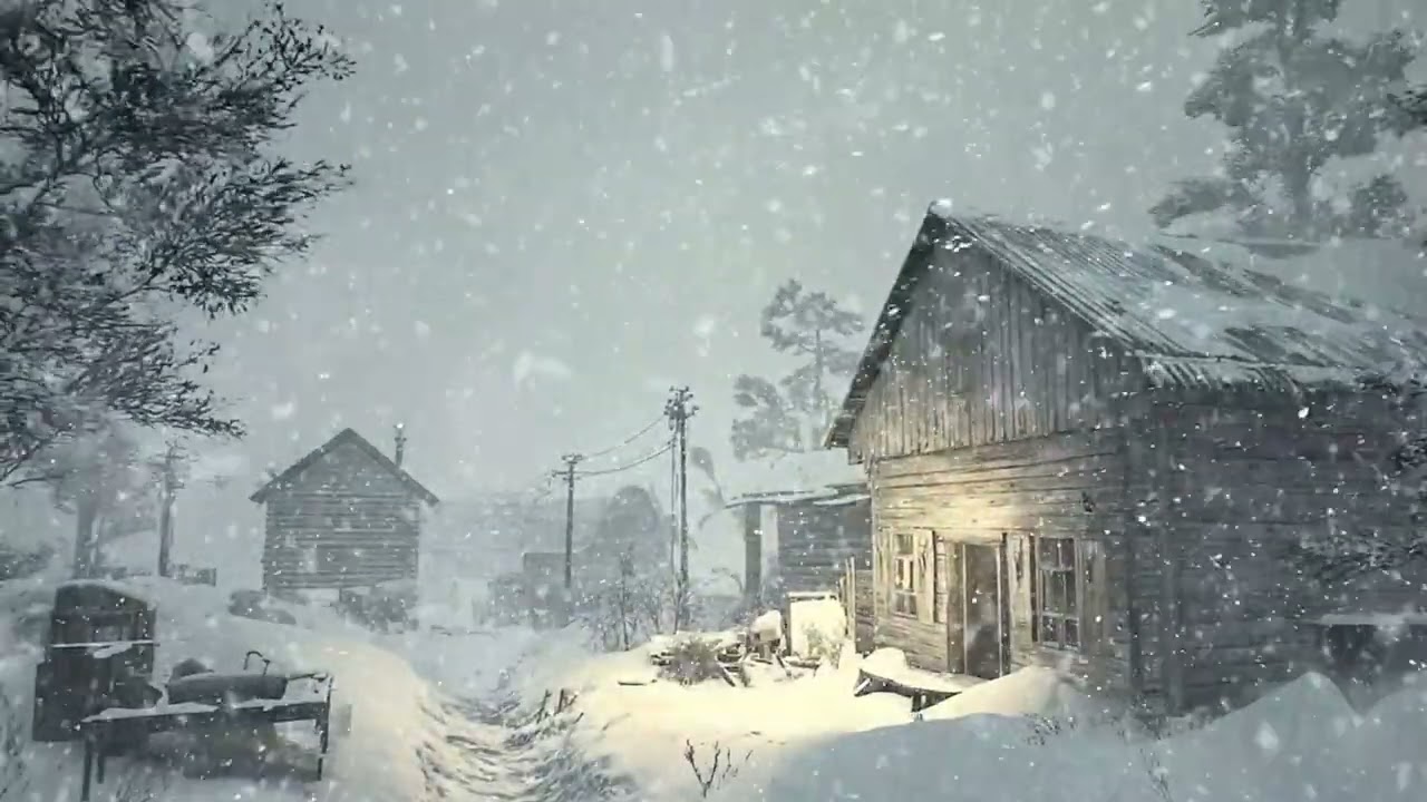 Intense Snowstorm Sounds | Howling Wind & Blowing Snow Storm for Deep Sleep & ASMR