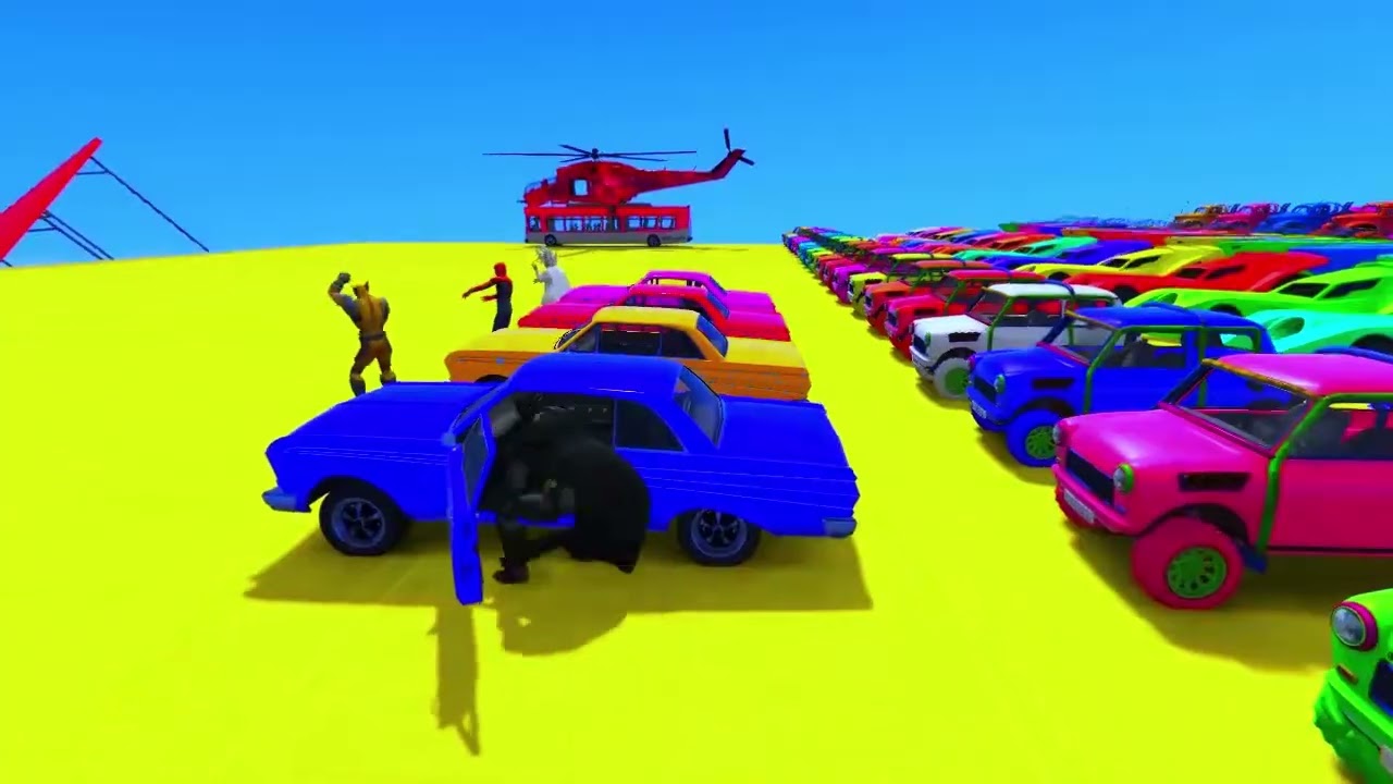 Salinan dari GTA 5 Rainbow Spiderman Jumping off Highest Buildings