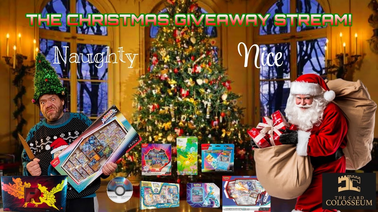 Christmas Pokemon Card Giveaways!  Have you been Naughty or Nice?  #pokemontcg #giveaway