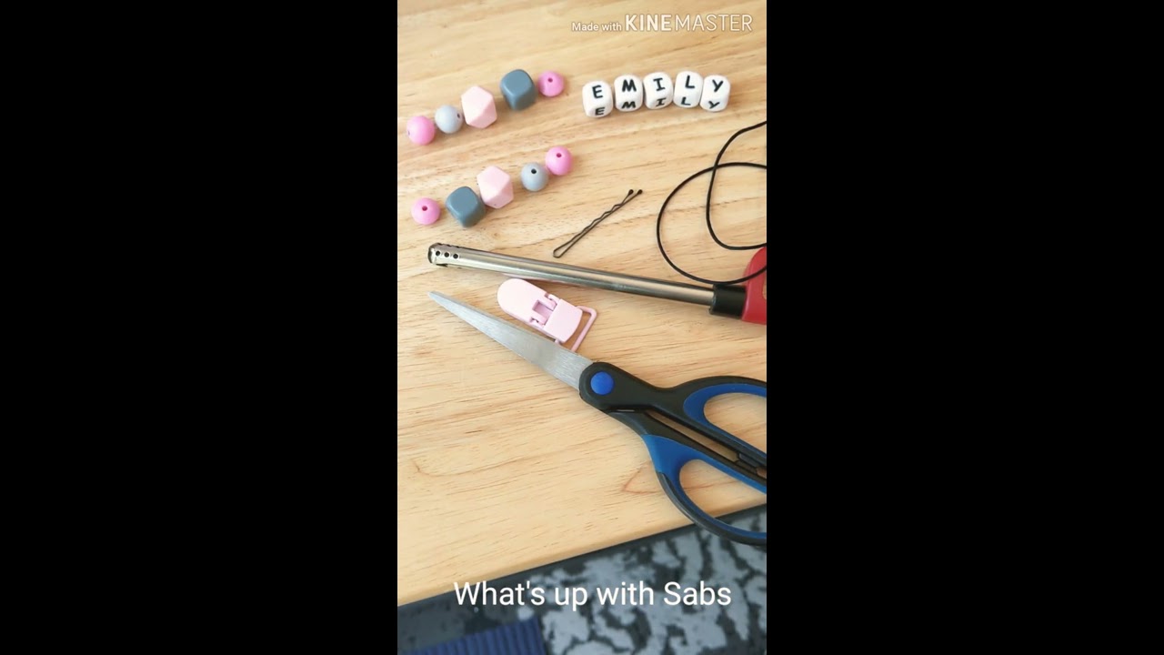 How to make a pacifier clip.