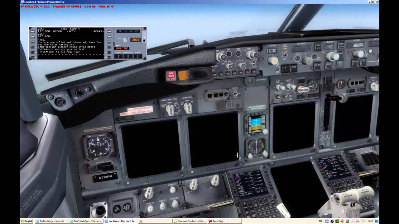 PMDG 737 NGX MID flight black screen problem!!!