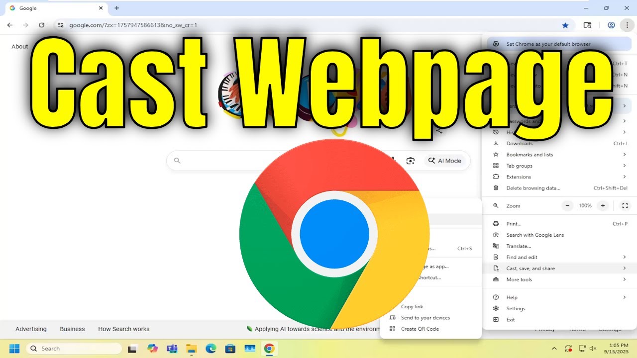 How to Cast Webpage on Google Chrome [Guide]