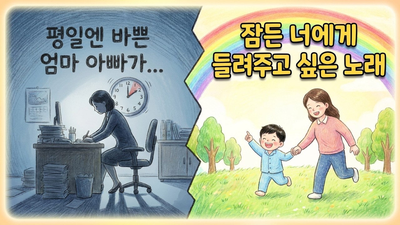 세상에서 가장 안전한 밤을 선물하세요 💖 엄마 아빠가 들려주는 따뜻한 수면 동요 (아기 자장가 모음)