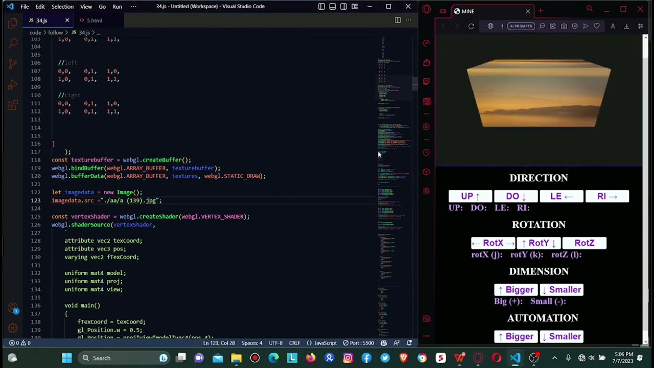 #cube #texture #WebGL #OpenGL #Background #HML5 #CSS3 #JAVASCRIPT #VLSL