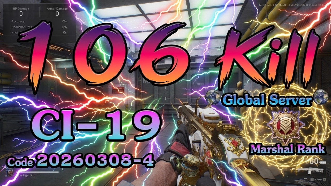 ปืน CI 19  ยิงมันส์ๆ 106 Kill 20250308 4 Delta Force Global Server