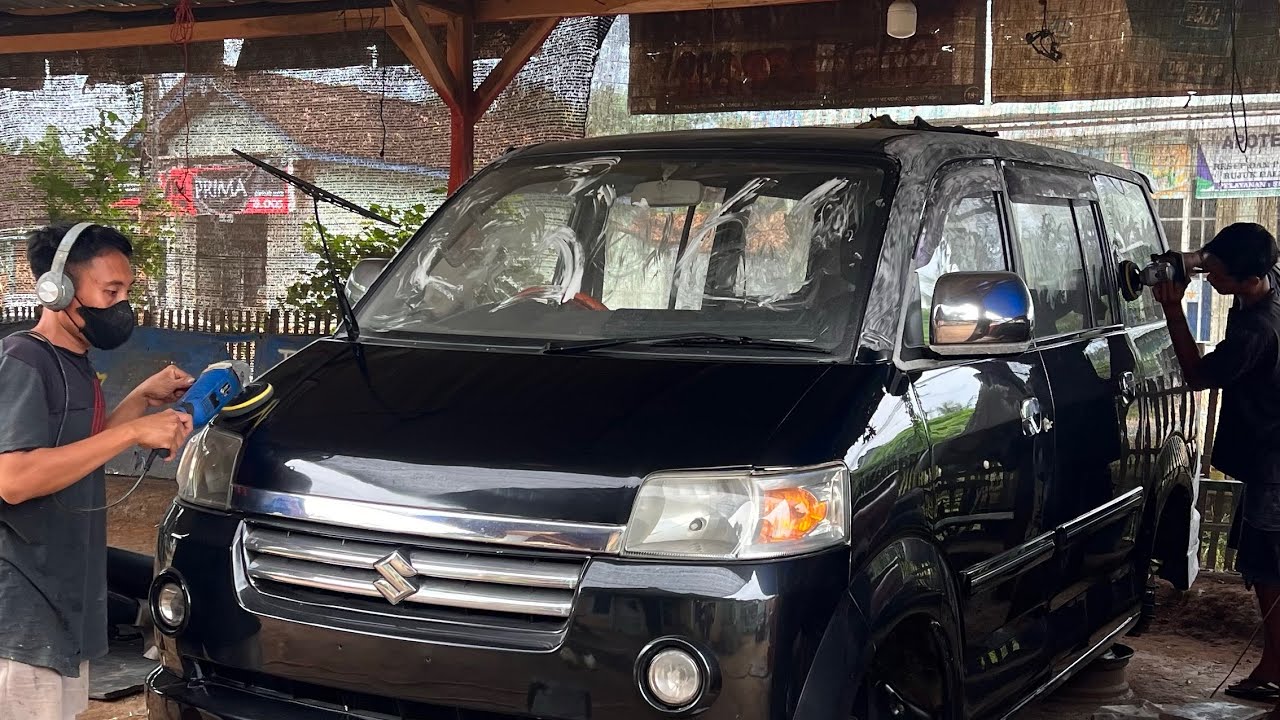 PROSES NAIK CAT DASAR APV PART 1 ‼️ #bengkelcatmobil #bengkelbodyrepair #bengkelmobil 